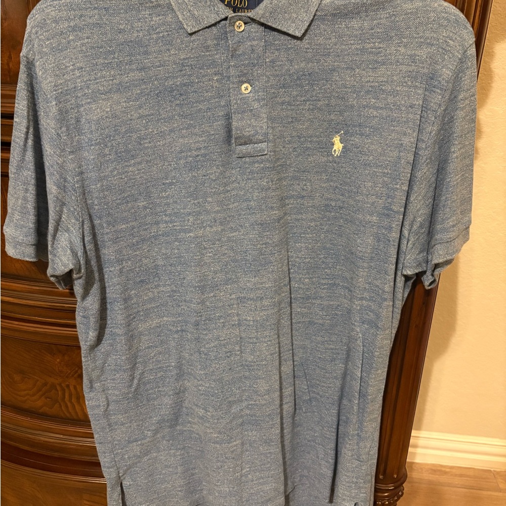 Ralph Lauren Blue Polo Shirt Classic Design